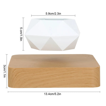 Magnetic Levitating Floating Planter — 360° Rotating Bonsai Pot, Desk & Home Decor