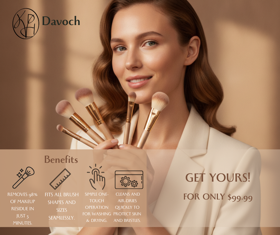 LumiClean: 3-in-1 Electric Makeup Brush Cleaner