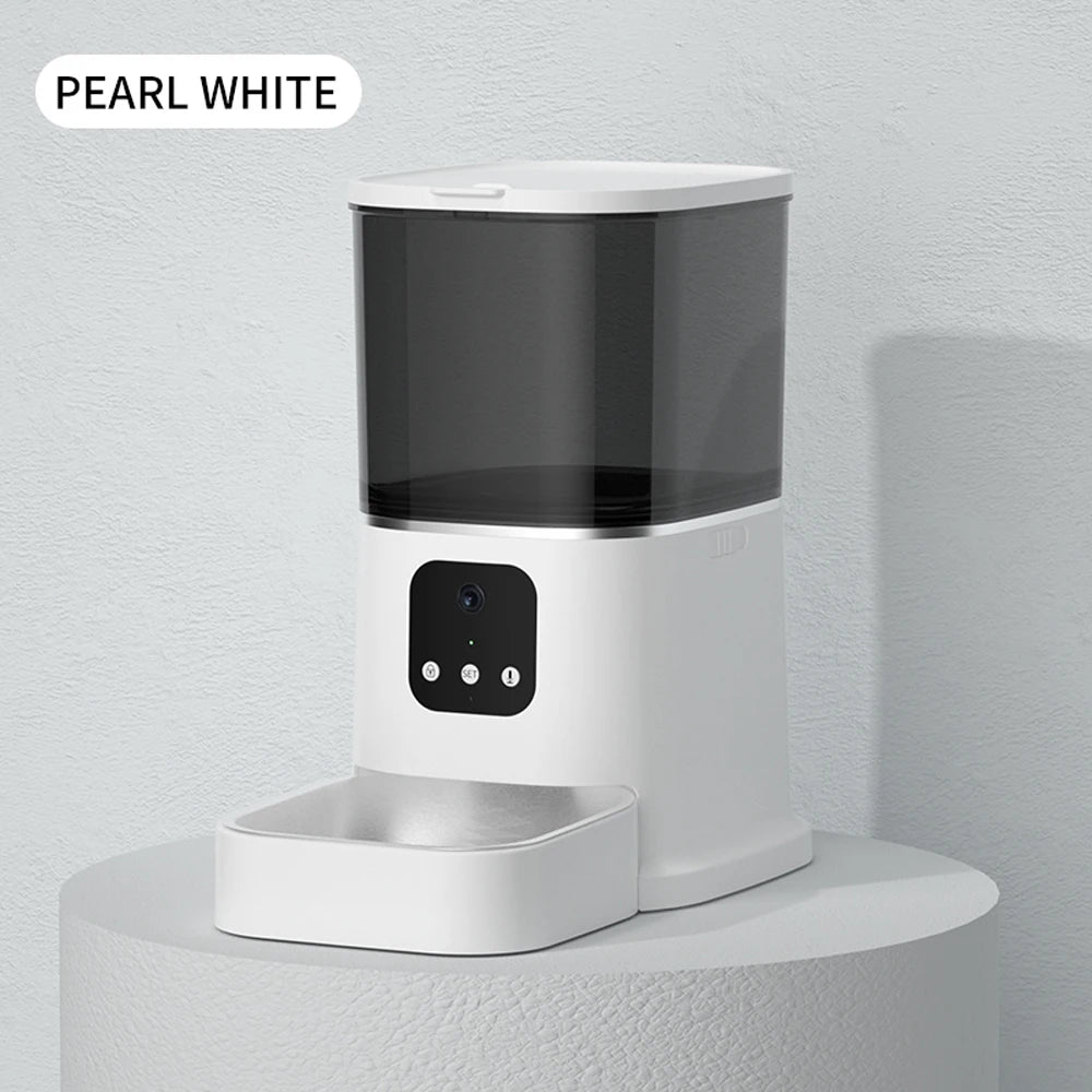 6L Smart Automatic Pet Feeder with HD Camera & WiFi App — Cats & Dogs
