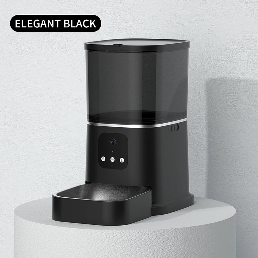 6L Smart Automatic Pet Feeder with HD Camera & WiFi App — Cats & Dogs