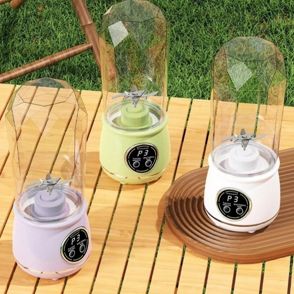 550ml Portable Wireless Blender — 10 Blades, USB-C, 3 Speed Digital Display