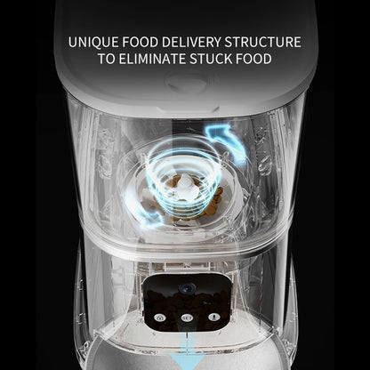 6L Smart Automatic Pet Feeder with HD Camera & WiFi App — Cats & Dogs