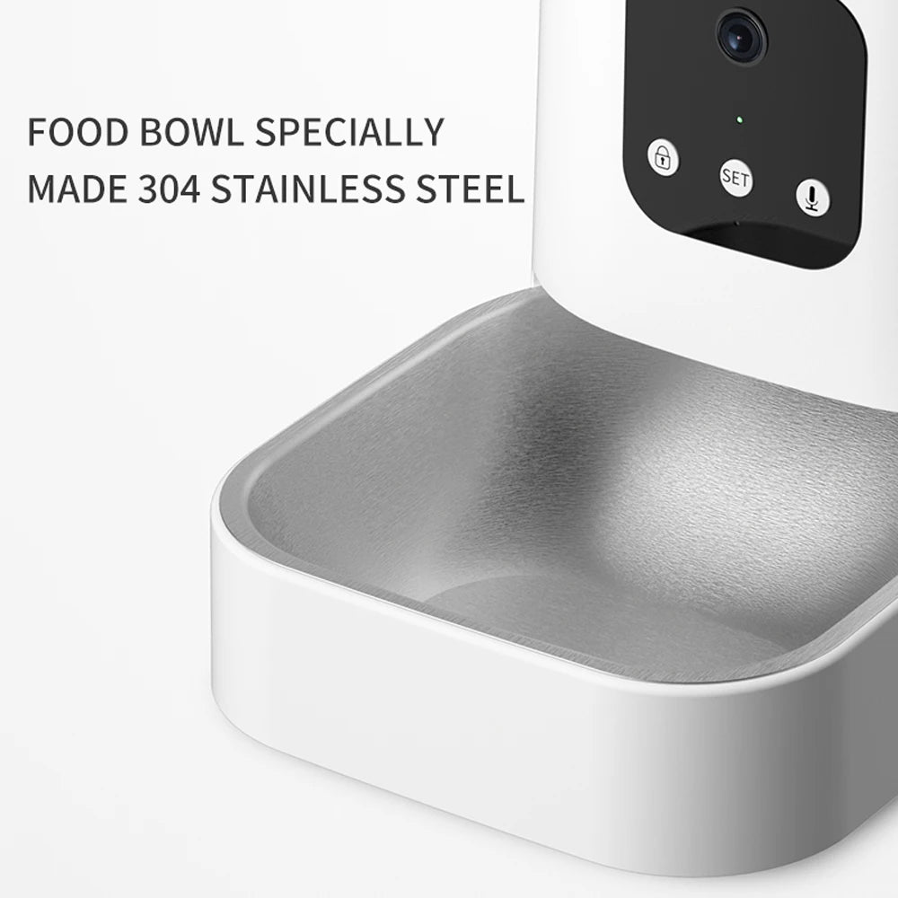 6L Smart Automatic Pet Feeder with HD Camera & WiFi App — Cats & Dogs