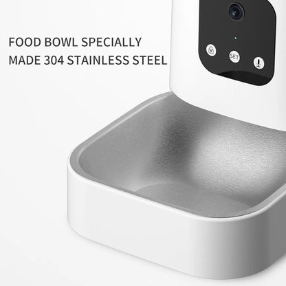 6L Smart Automatic Pet Feeder with HD Camera & WiFi App — Cats & Dogs