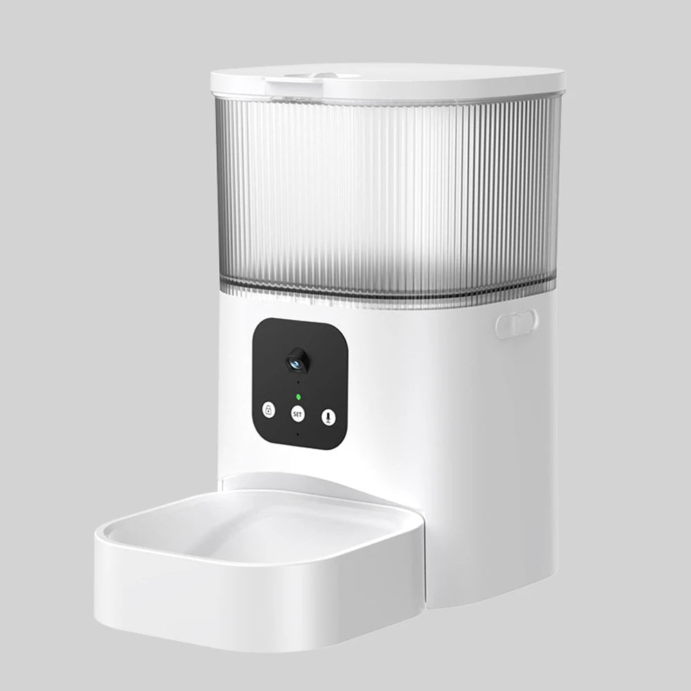 6L Smart Automatic Pet Feeder with HD Camera & WiFi App — Cats & Dogs