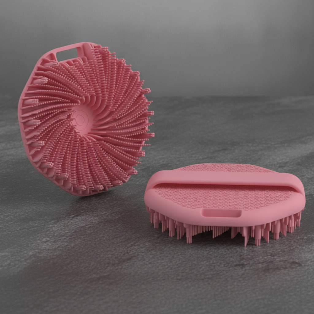 Cepillo Exfoliante y Limpiador Corporal de Silicona